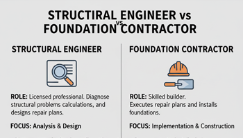 structural engineer vs foundation contractor
